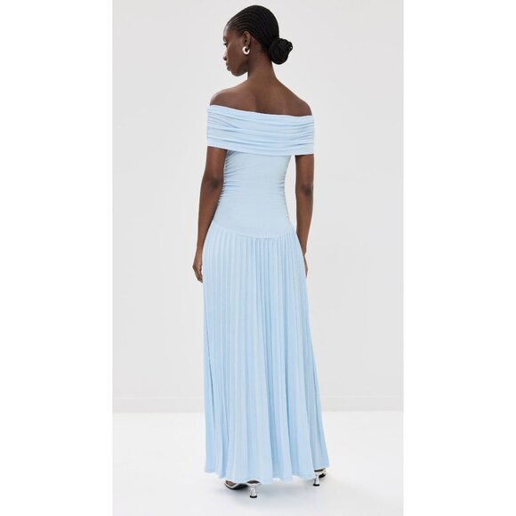 LIONESS Field Of Dreams Dress in Light Blue Small New Womens Long Maxi Gown - Picture 11 of 16